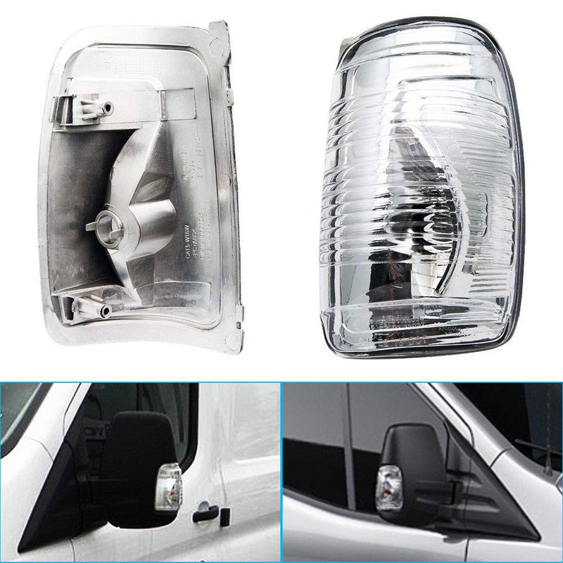 MASO Wing Mirror Indicator Lamp Lens Cover Compatible with Transit MK8 2014 Onwards Passenger Right Side(MPN:1847387,1847389) - Image 2